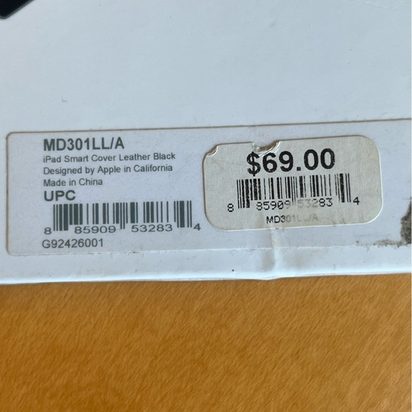 Apple IPad Smart Cover Black Leather - Picture 8 of 9